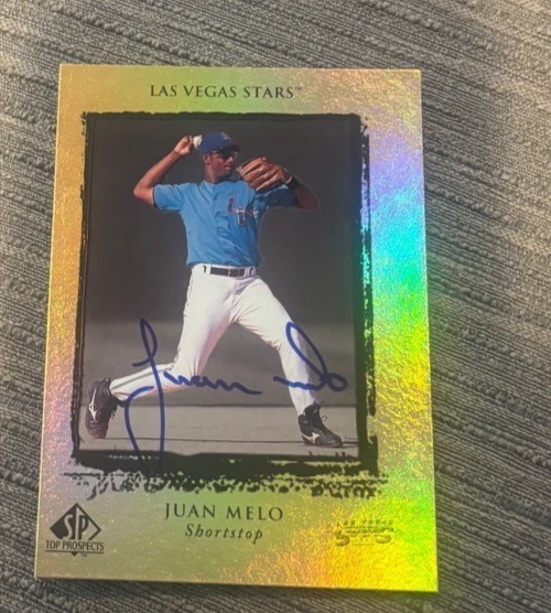 JUAN MELO Signed 1999 Upper Deck SP Minors Authentic AUTOGRAPHED CARD