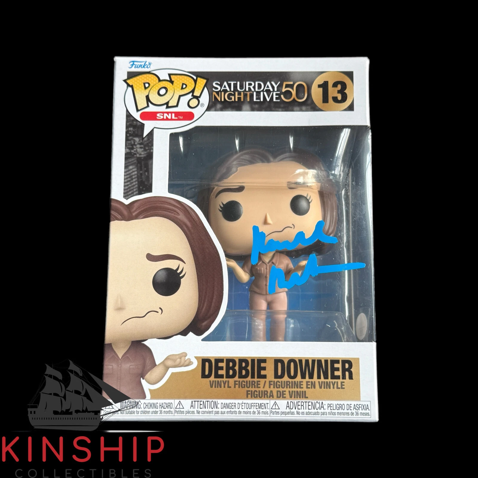 Rachel Dratch signed Debbie Downer Funko Pop JSA COA #13 Rare SNL Auto Z2254