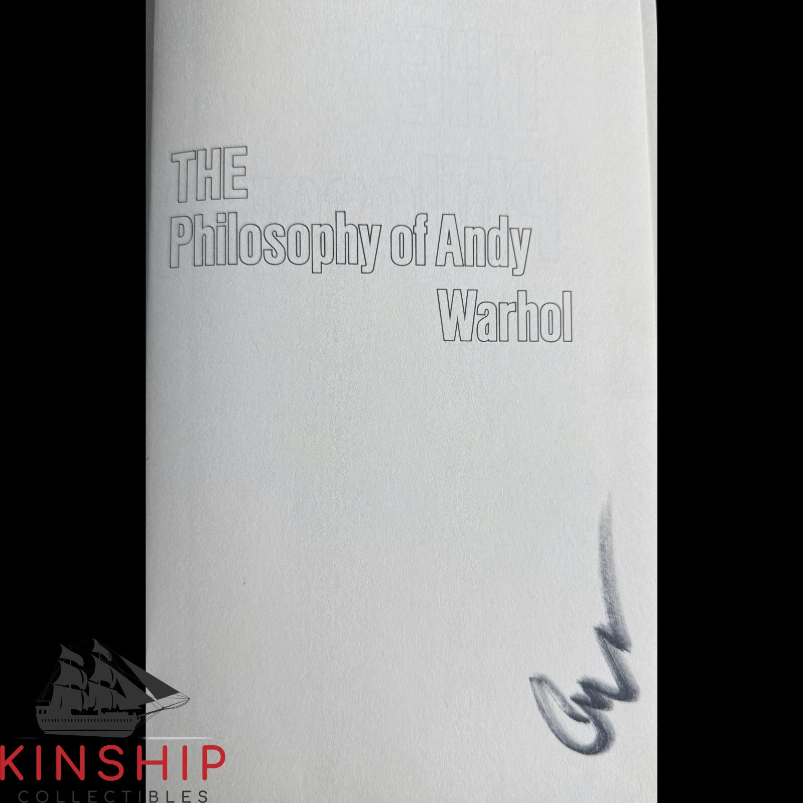 Andy Warhol signed Hard Cover Book JSA LOA Famous Artist Rare Auto E295