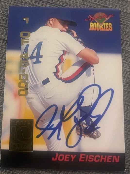 Signed IP Autographed 1994 Signature Rookies #10 Joey Eischen Card