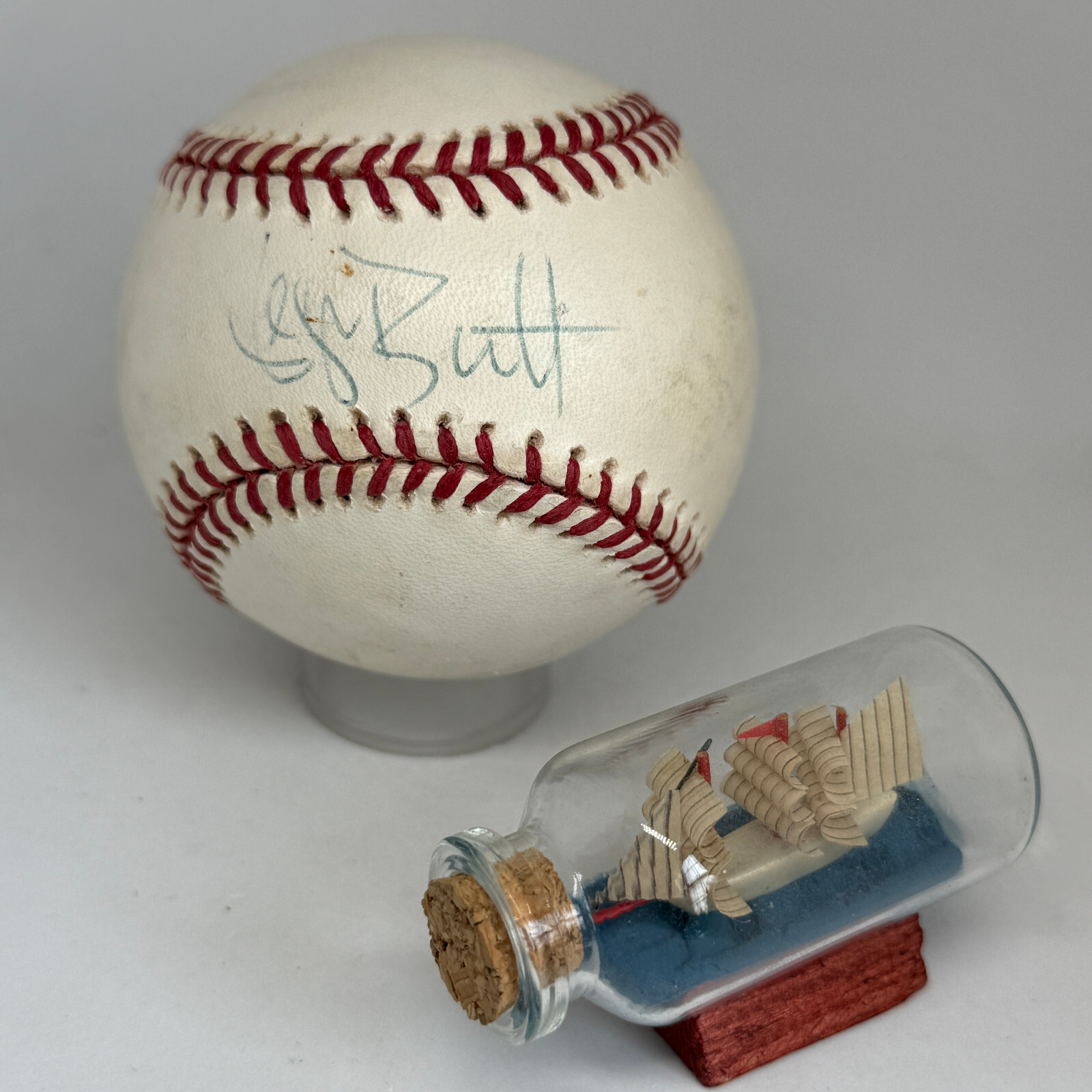 George Brett signed Rawlings OAL Baseball JSA COA Royals HOF Auto A3834
