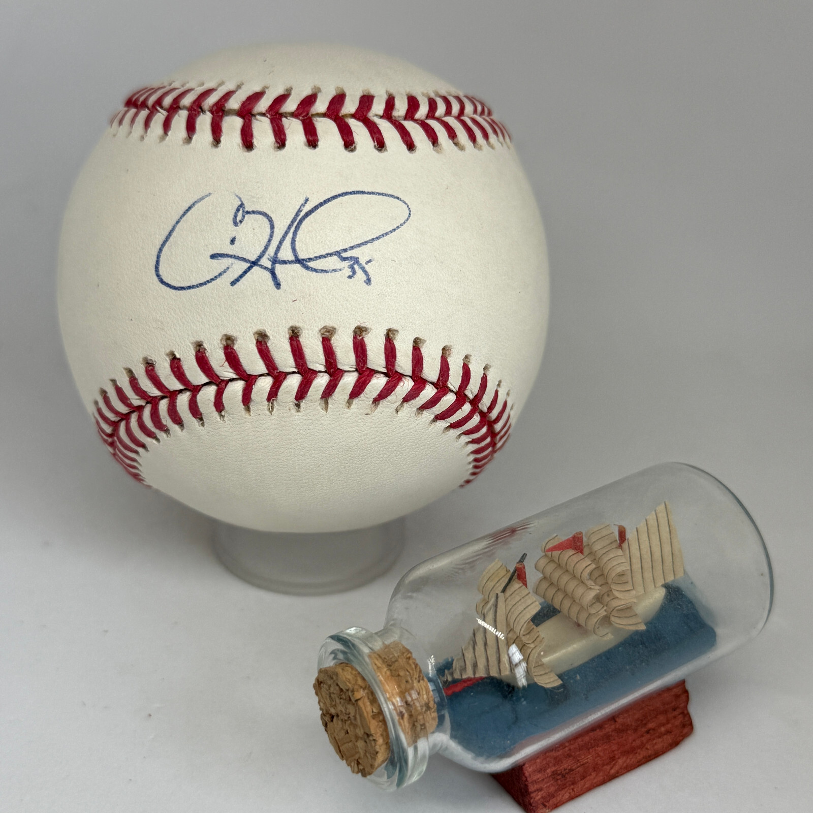 Cole Hamels signed Rawlings OML Baseball JSA COA Phillies World Series A3850
