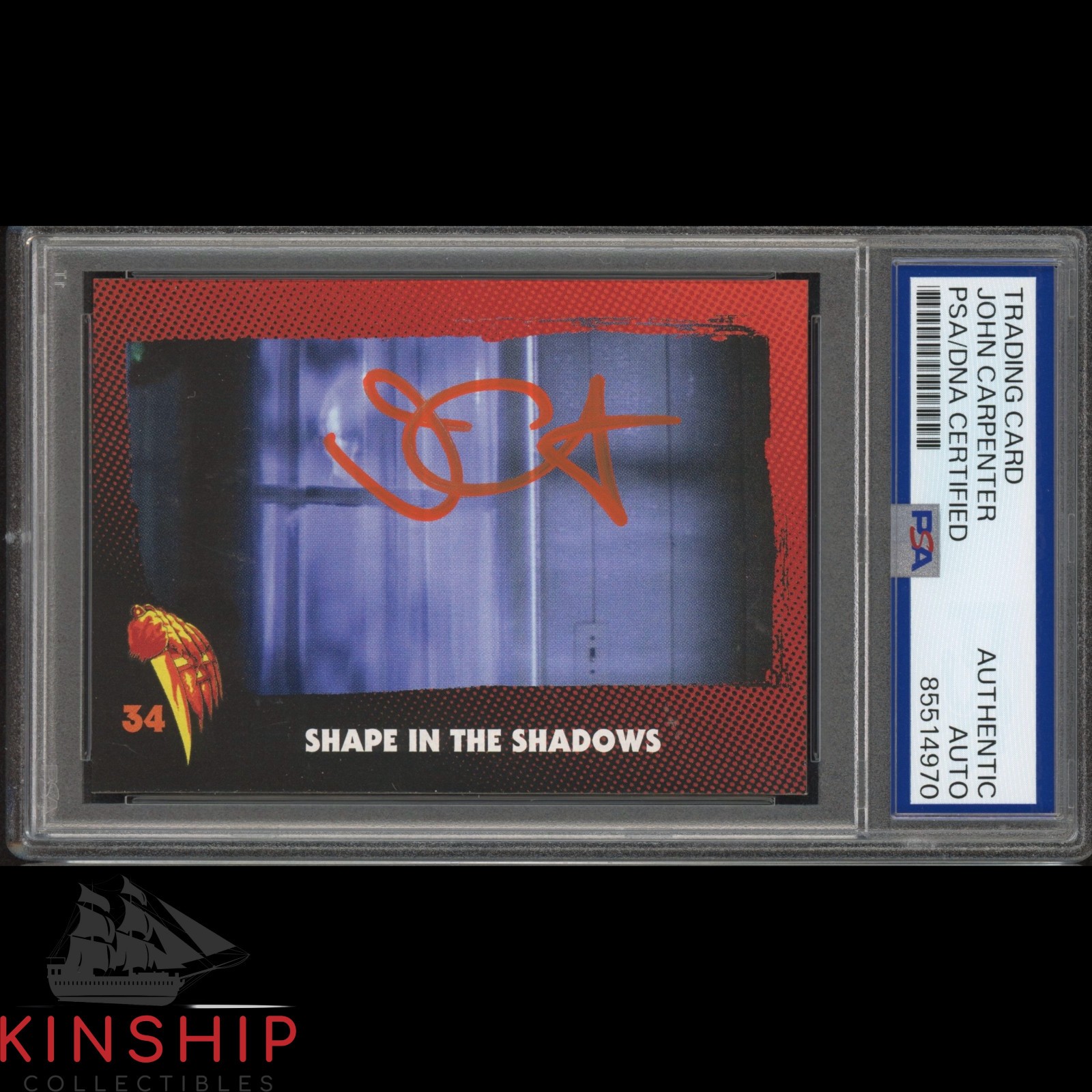 John Carpenter signed 2024 Fright Rags Card PSA DNA Slab Halloween Auto C4596