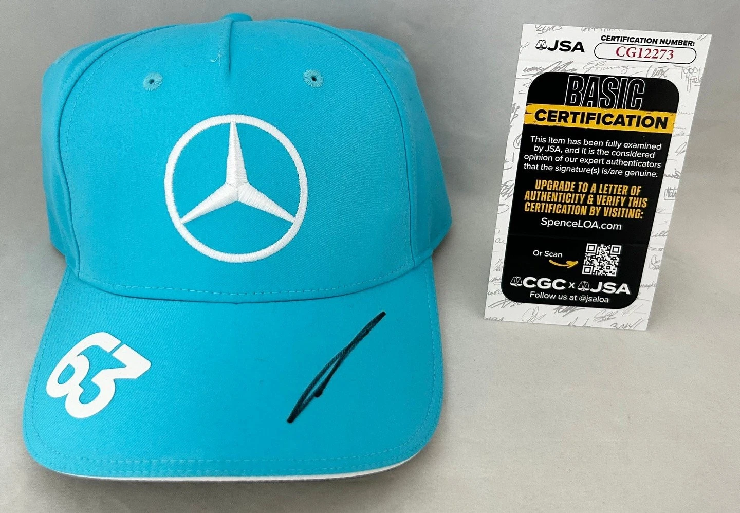 George Russell Signed Hat Mercedes F1 Formula 1 JSA COA