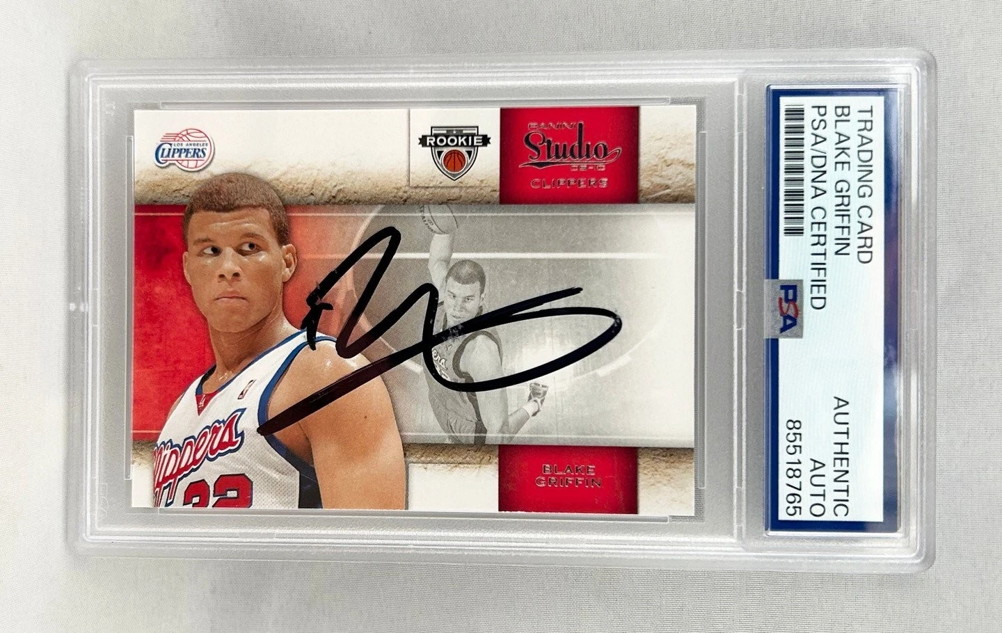 Blake Griffin Signed Rookie Card 2010 Panini #136 PSA/DNA COA