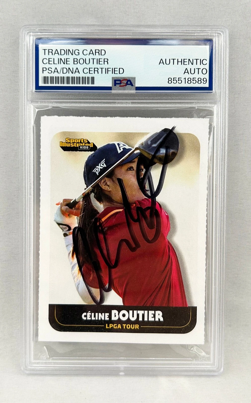 Celine Boutier Signed Rookie Card 2023 SI for Kids #1112 PSA/DNA COA