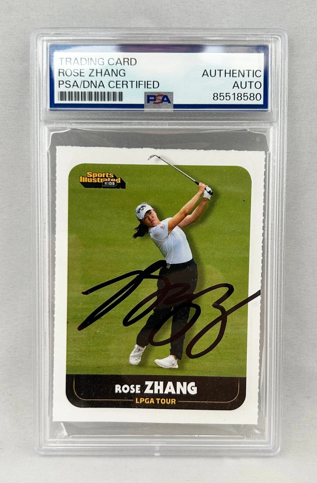 Rose Zhang Signed Rookie Card 2023 SI for Kids #1094 PSA/DNA COA