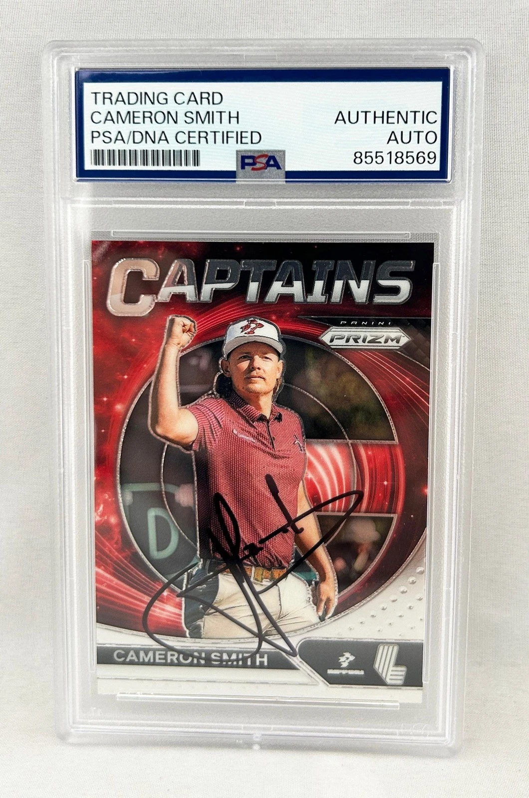 Cameron Smith Signed Card 2024 Panini Prizm #79 Captains PSA/DNA 1 COA
