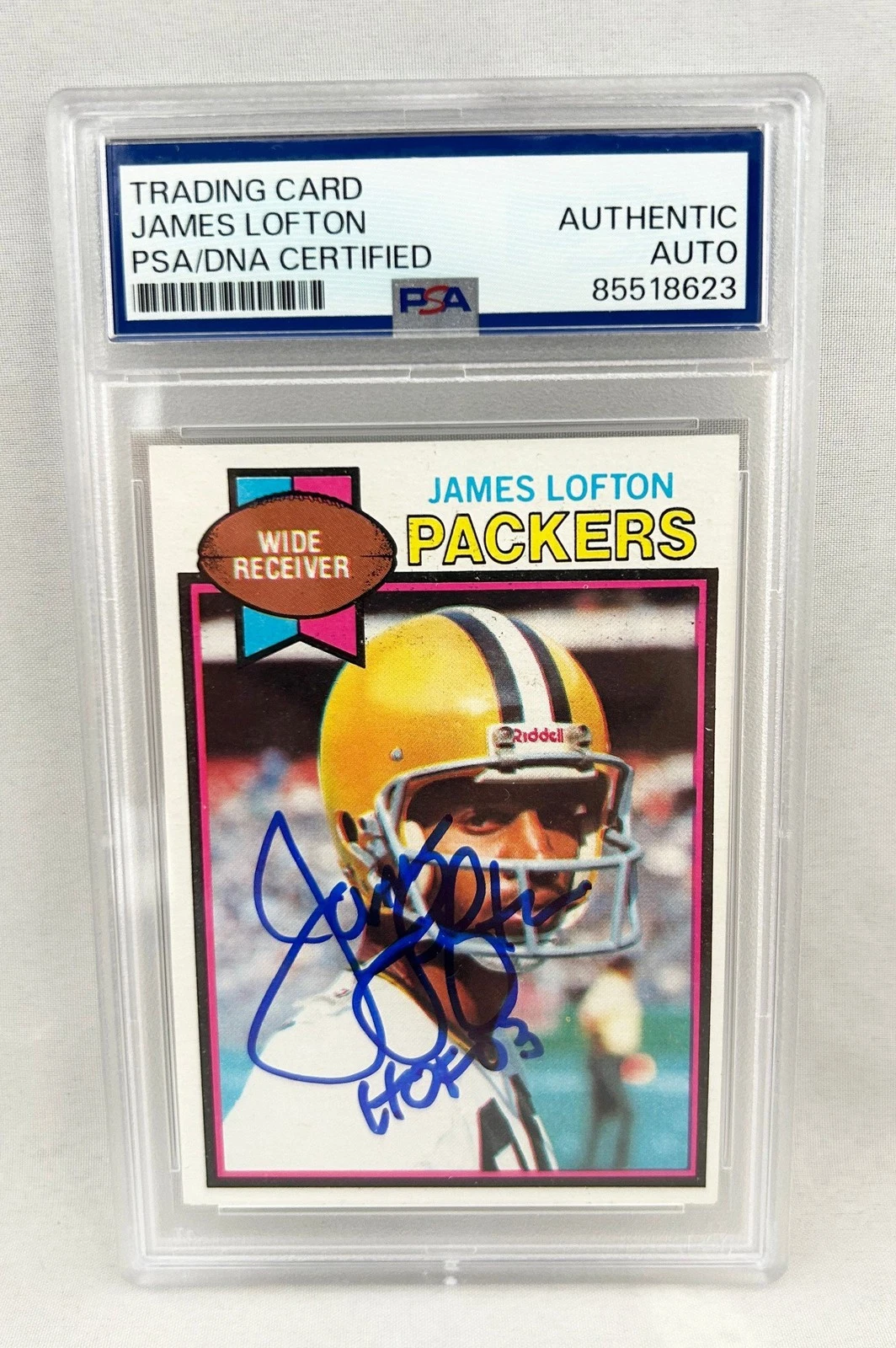 James Lofton Signed Rookie Card 1979 Topps #310 PSA/DNA Green Bay Packers COA