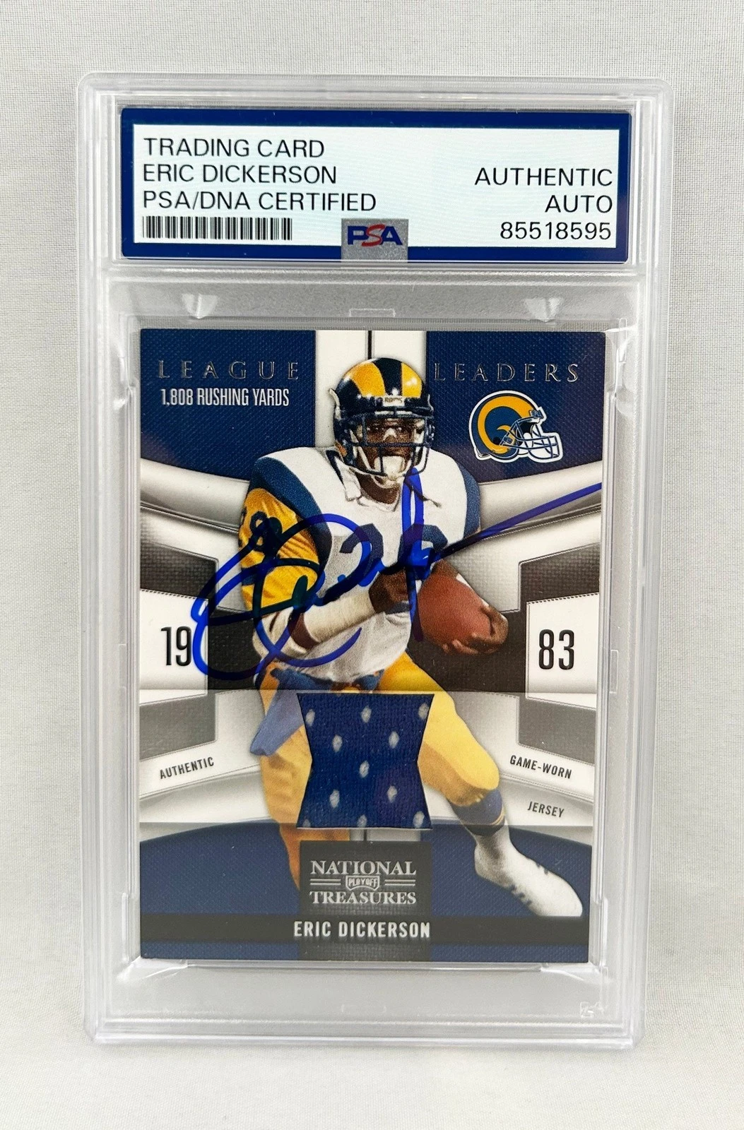 Eric Dickerson Signed Card 2009 National Treasures #88/99 PSA/DNA Los Angeles...