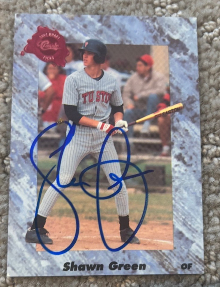 Shawn Green Draft Picks 1991 Classic Baseball signed autographed card #225