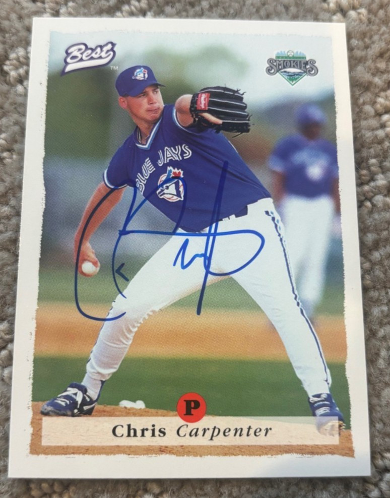1995 Best #49 Chris Carpenter signed autographed card Toronto Blue Jays