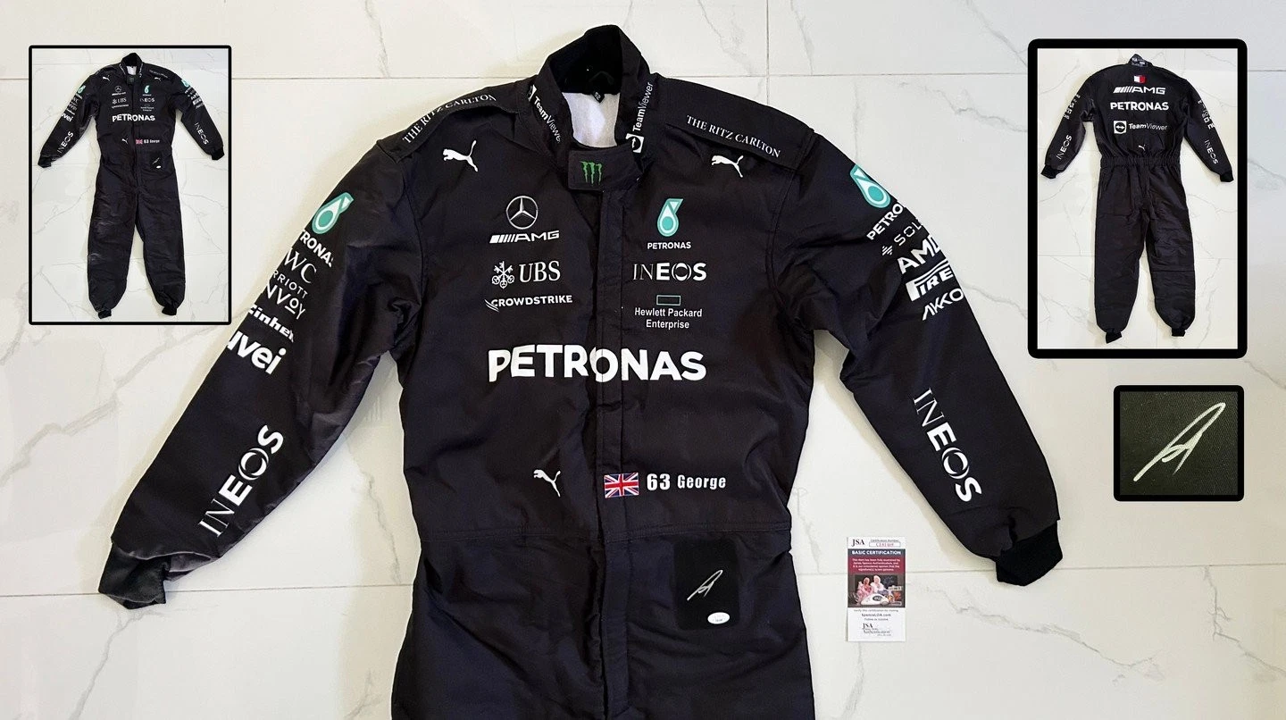George Russell Signed Race Suit 2023 Season Mercedes Formula 1 F1 JSA COA