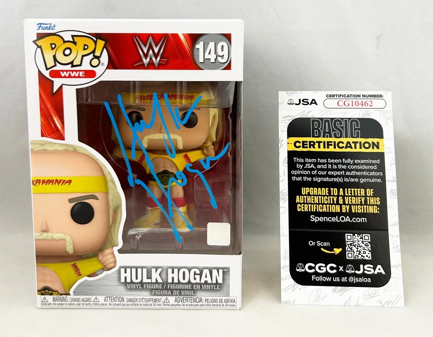 Hulk Hogan Signed Funko Pop WWE JSA 2 COA