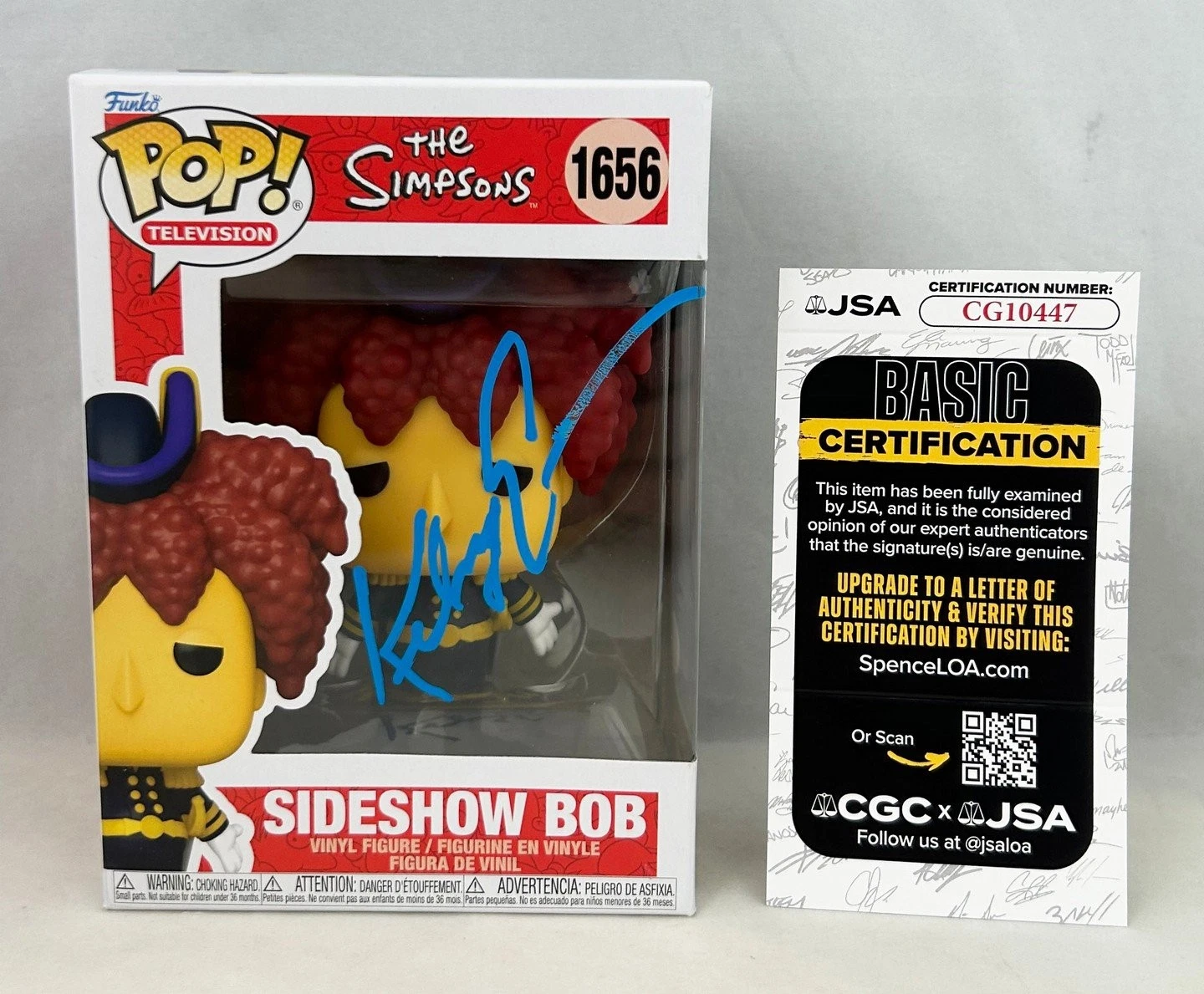 Kelsey Grammer Signed Funko Pop Simpsons Sideshow Bob #1656 JSA 1 COA