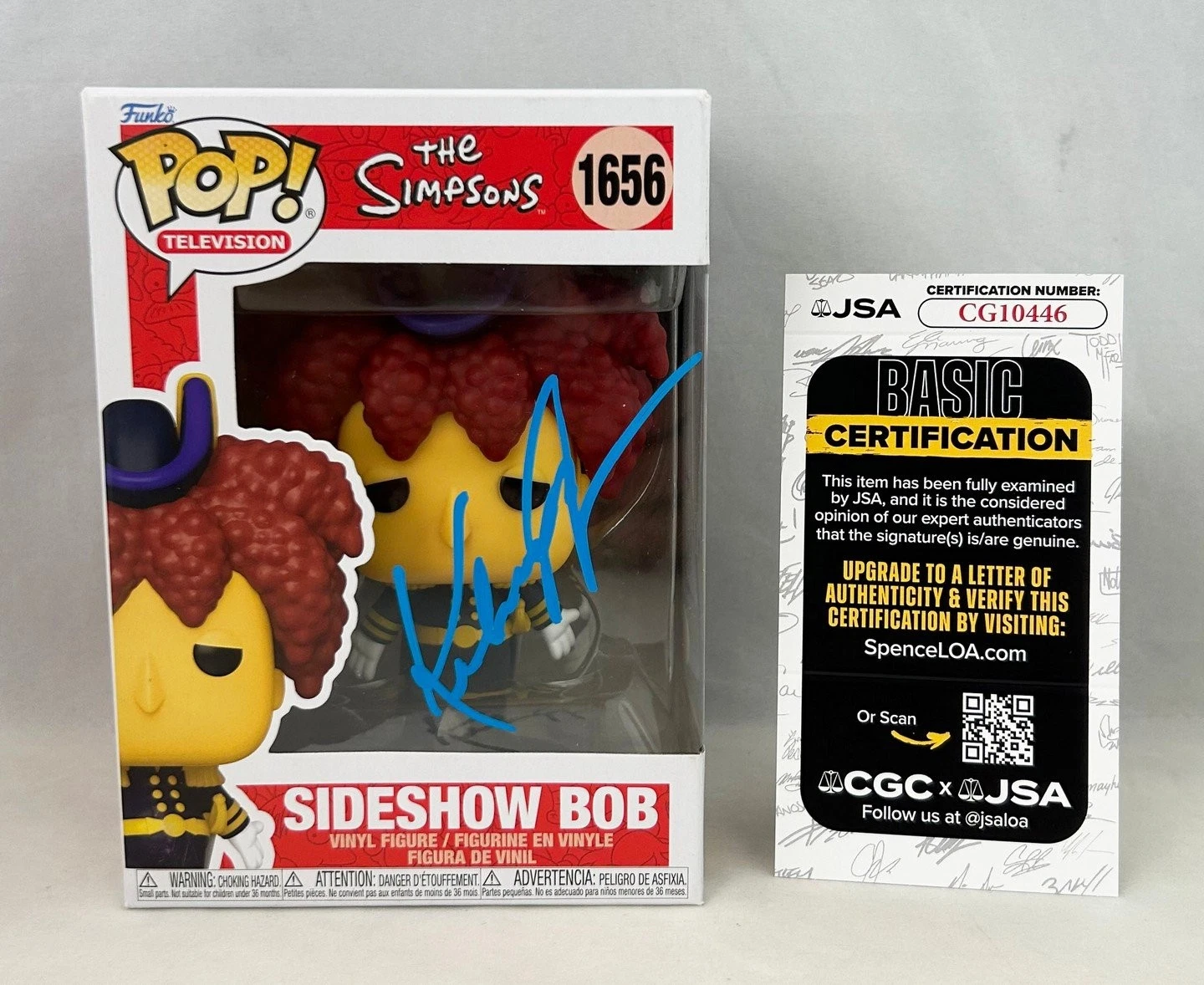 Kelsey Grammer Signed Funko Pop Simpsons Sideshow Bob #1656 JSA COA