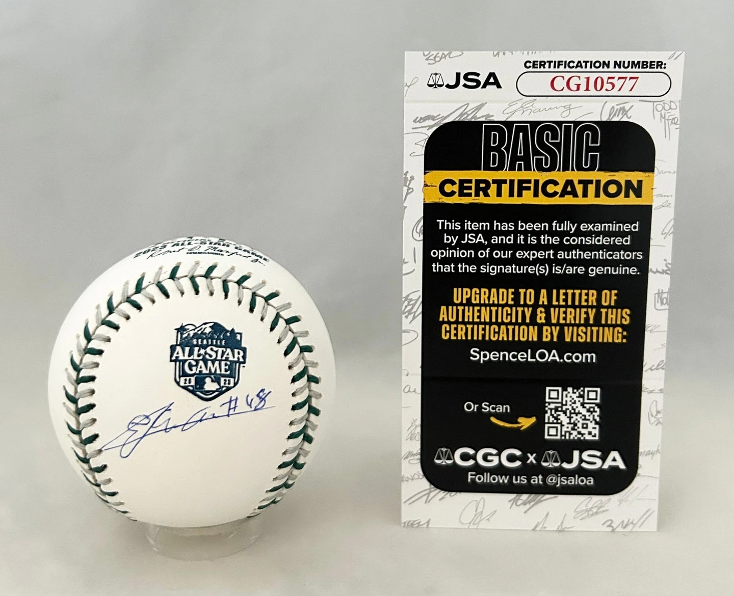 Emmanuel Clase Signed 2023 All Star Baseball Cleveland Guardians JSA COA