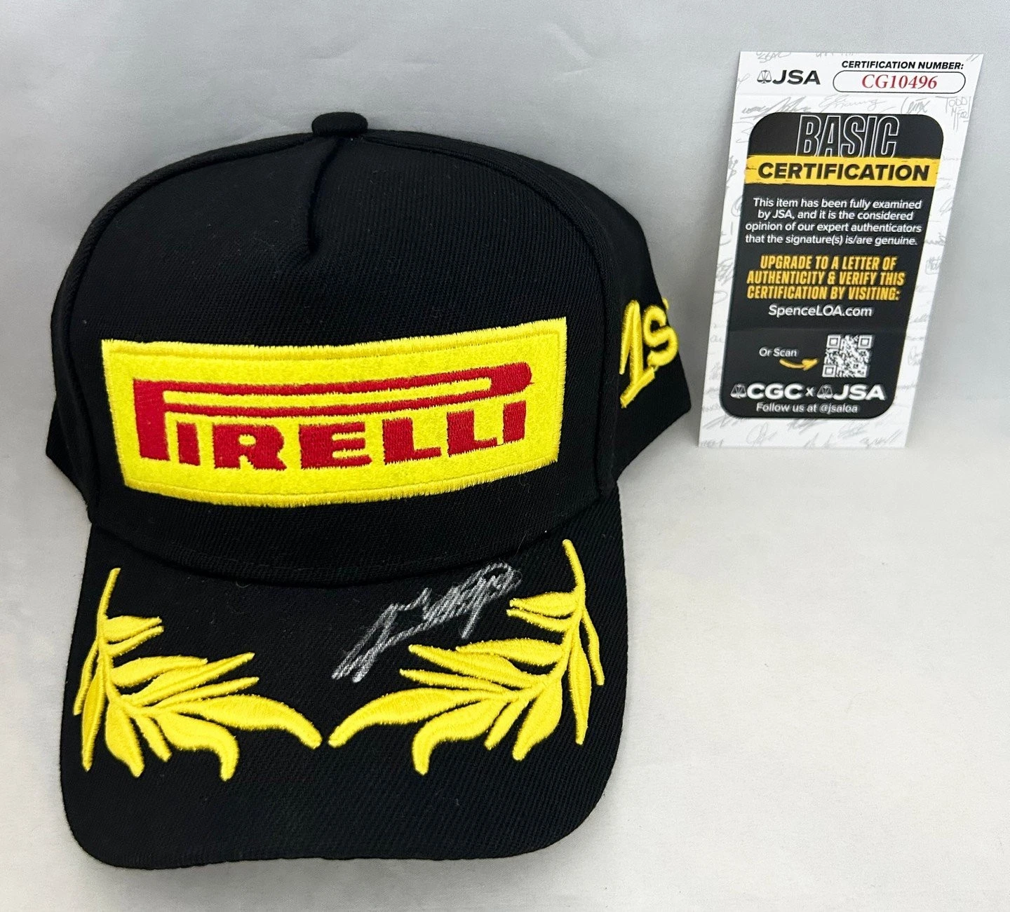 Maya Weug Signed Hat Ferrari Pirelli F1 Academy JSA COA