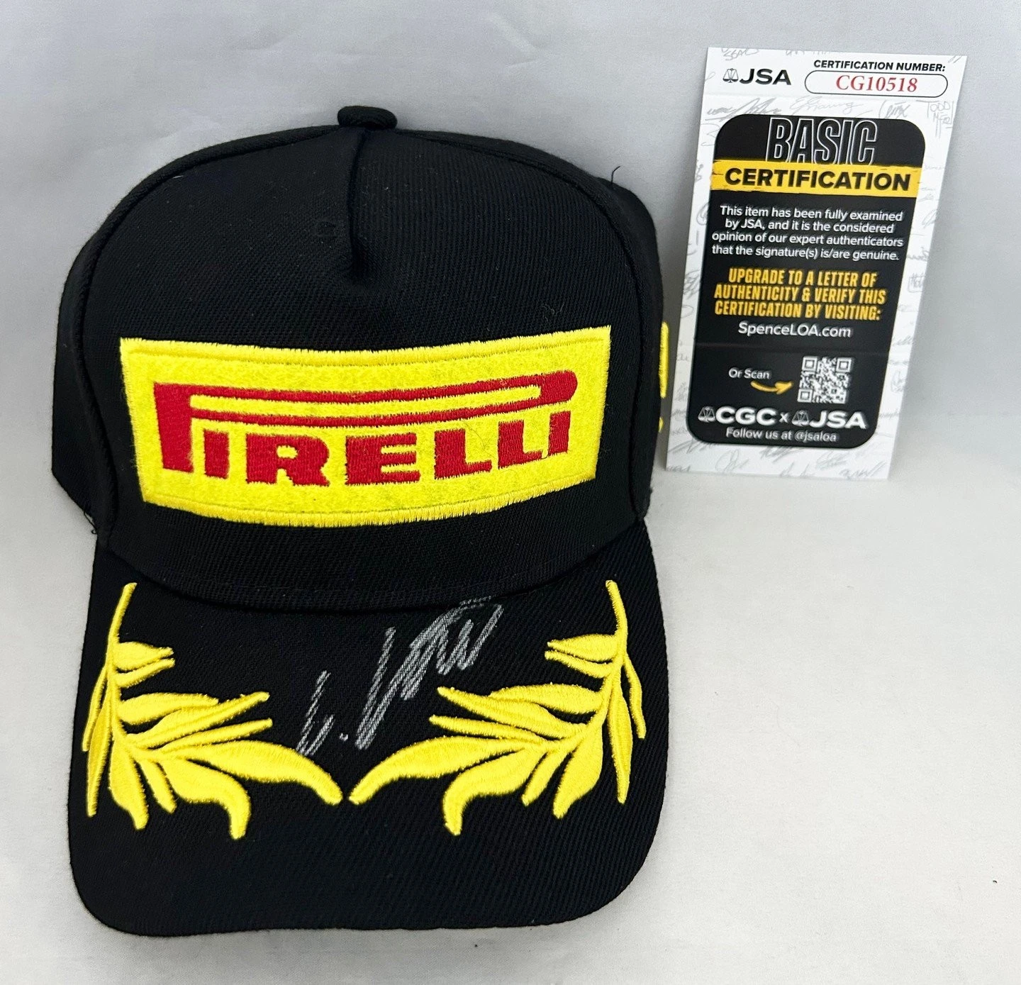 Guenther Steiner Signed Hat Haas Pirelli F1 Formula 1 JSA 1 COA