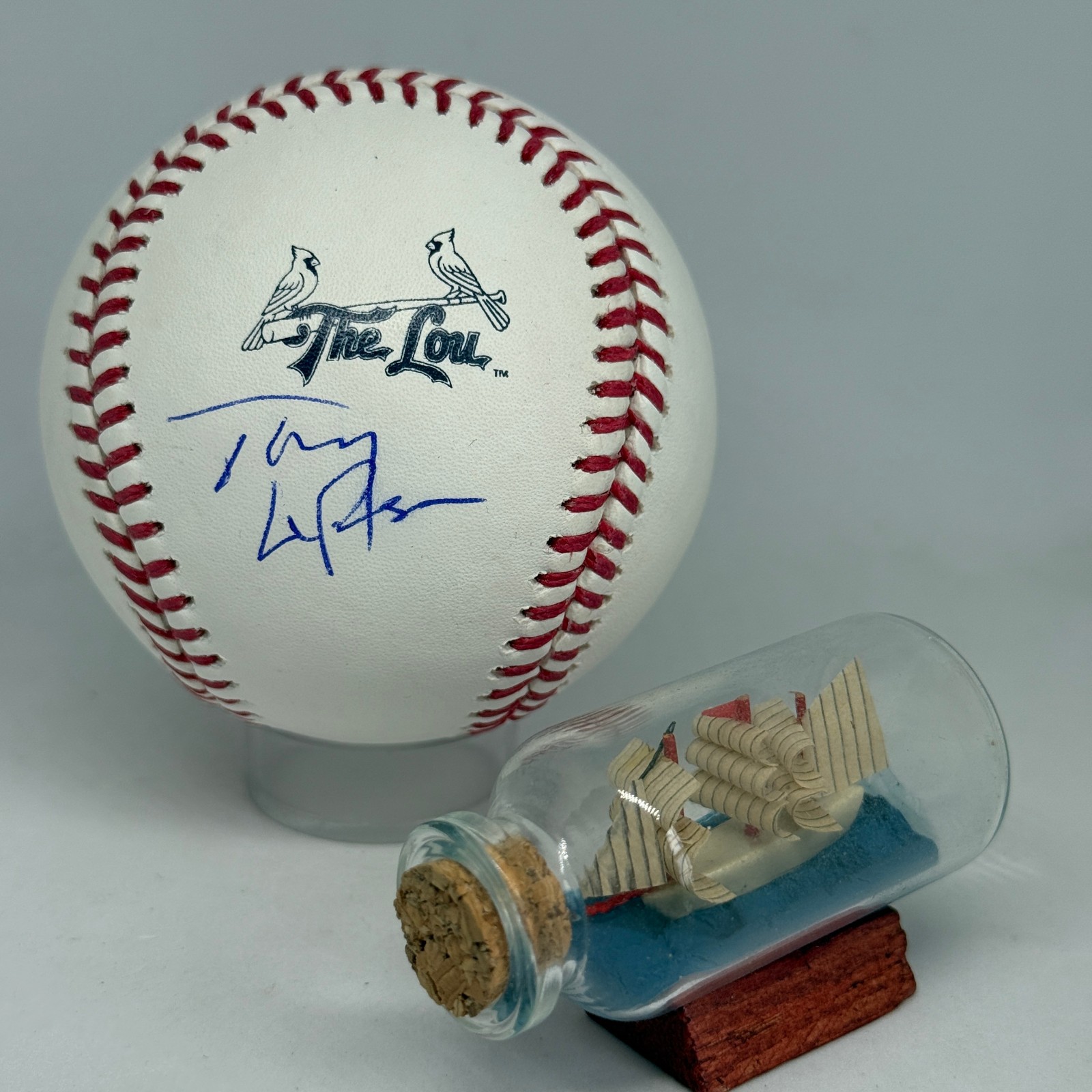Tony LaRussa signed Rawlings 