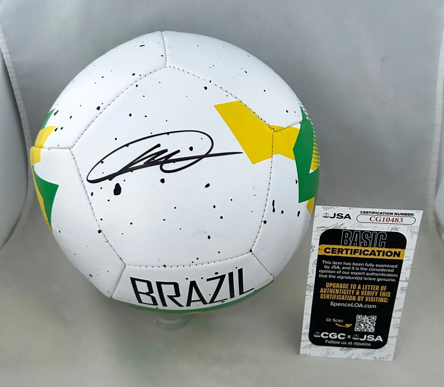Kaka Signed Soccer Ball Brazil Brasil JSA COA