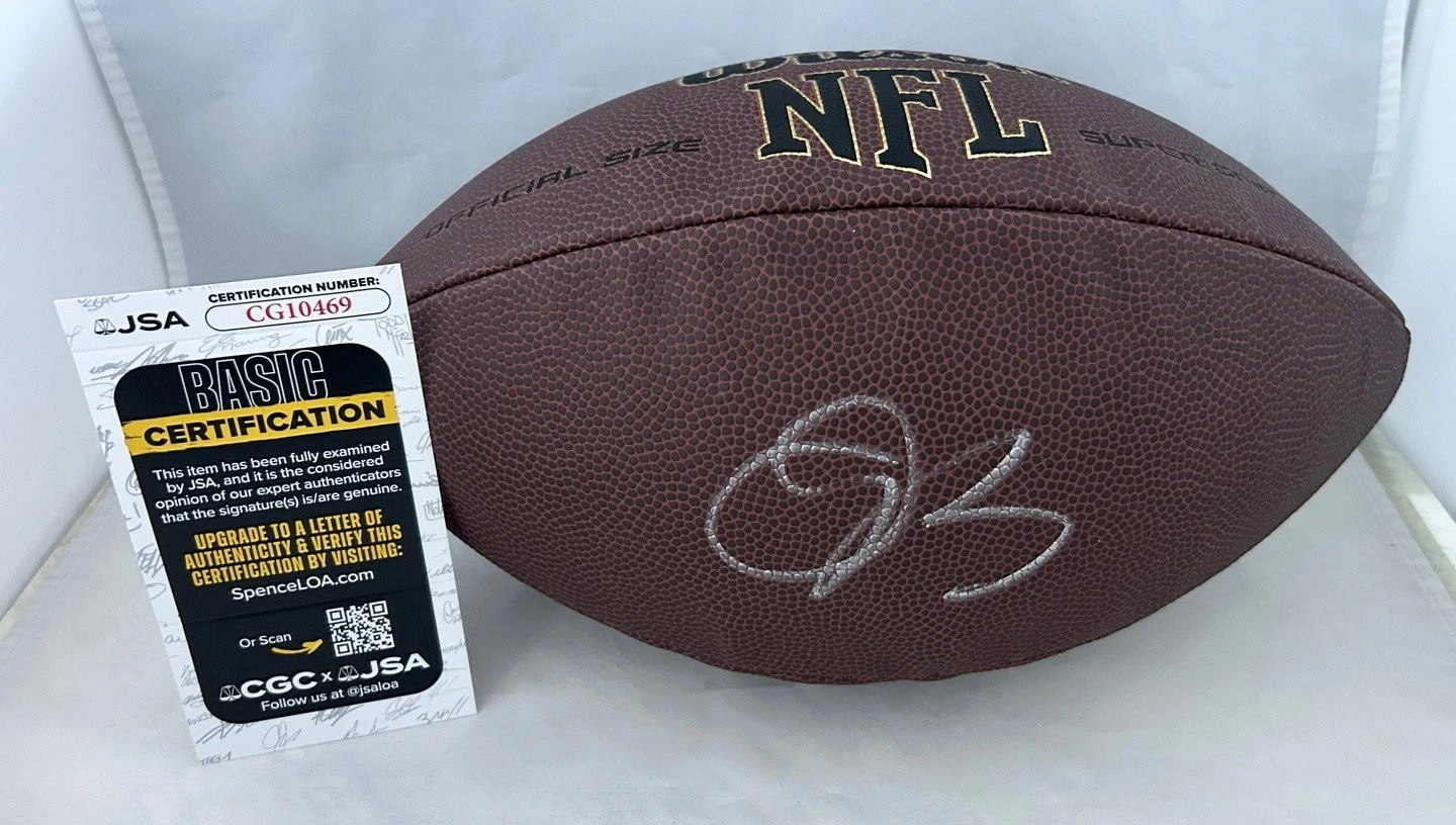 Odell Beckham Jr Signed Full Size NFL Composite Football New York Giants JSA COA