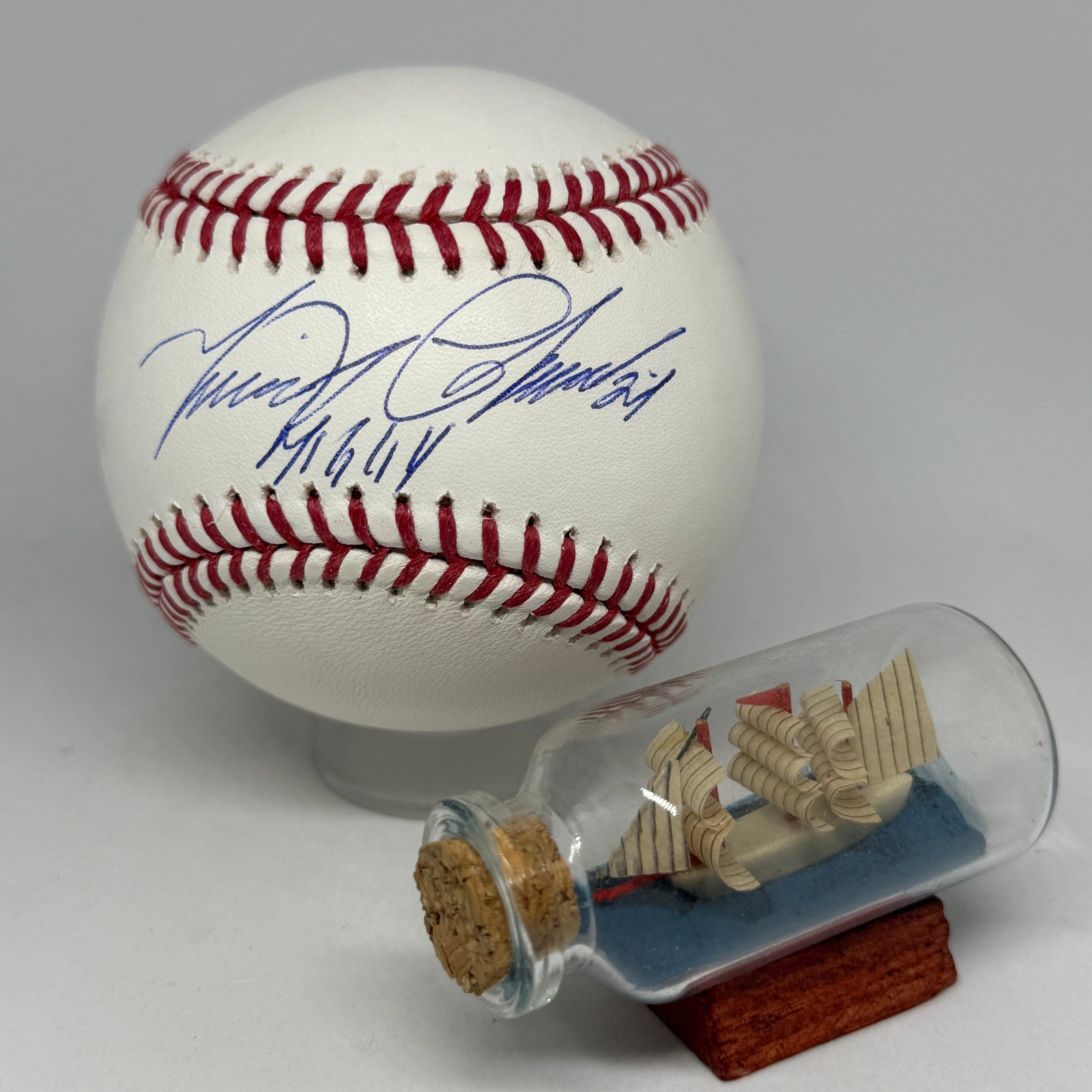 Miguel Cabrera signed Rawlings OML Baseball JSA Inscribed Miggy Nickname A3903