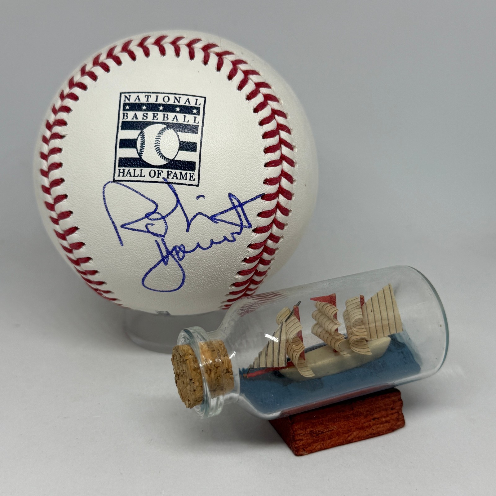 Robin Yount signed Rawlings HOF Logo Baseball JSA COA Brewers Auto A3917