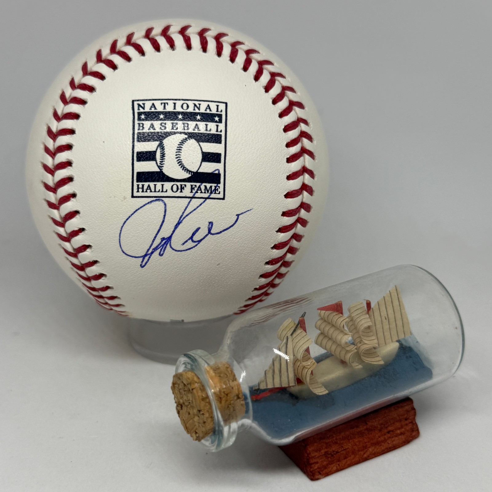 Jim Rice signed Rawlings HOF Logo Baseball JSA COA Red Sox Auto A3920