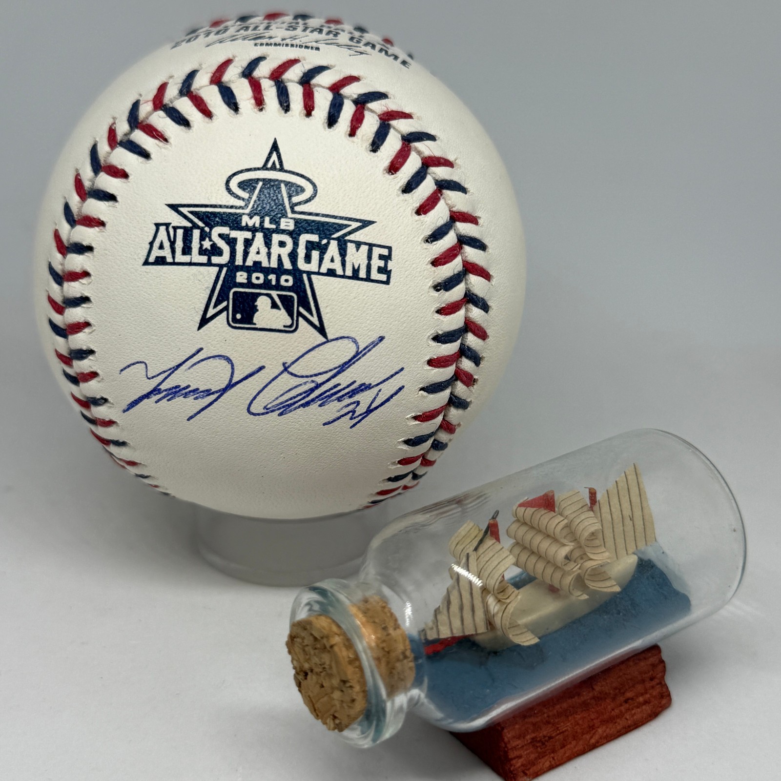 Miguel Cabrera signed Rawlings 2010 All Star Logo Baseball JSA HOF Auto A3961