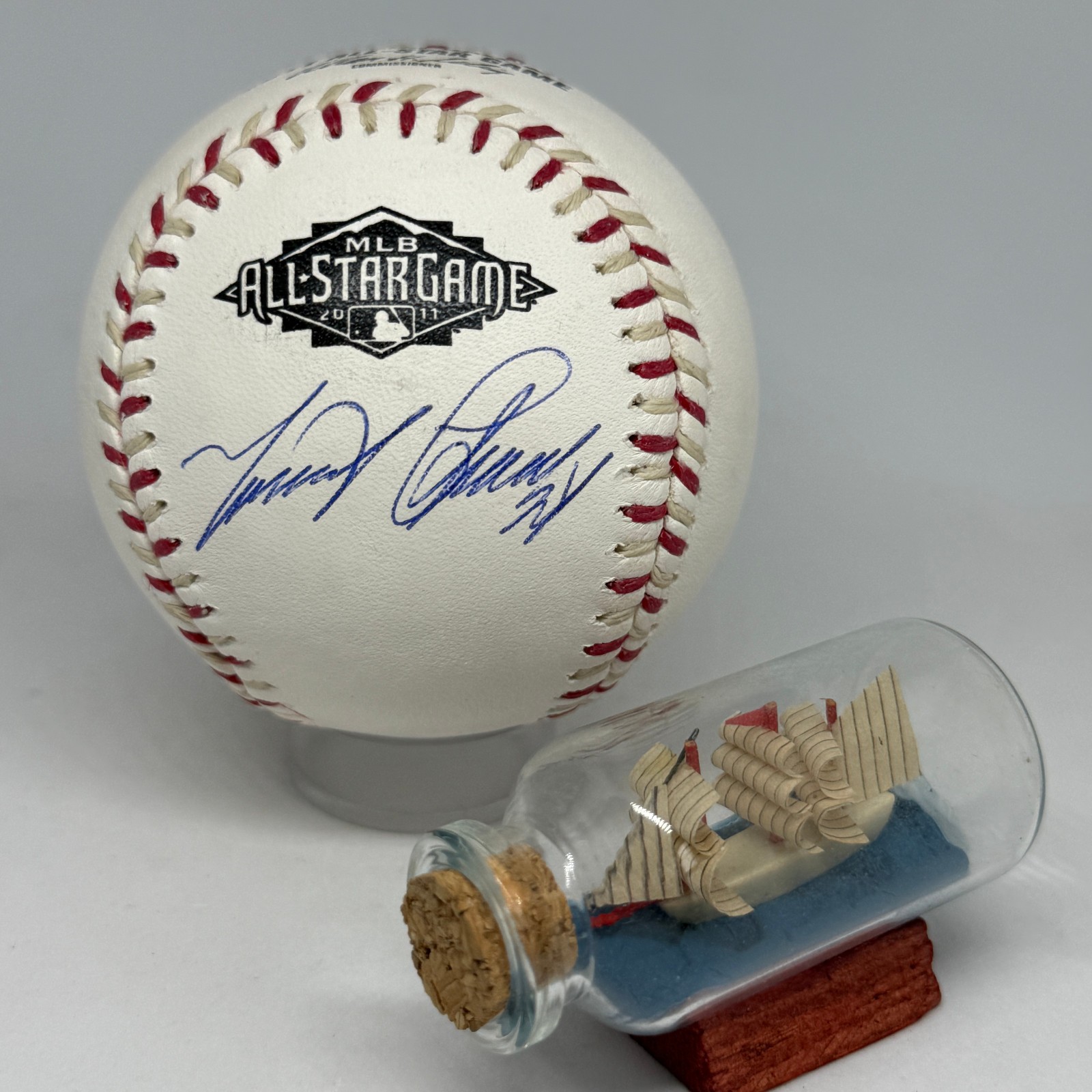 Miguel Cabrera signed Rawlings 2011 All Star Logo Baseball JSA HOF Auto A3962