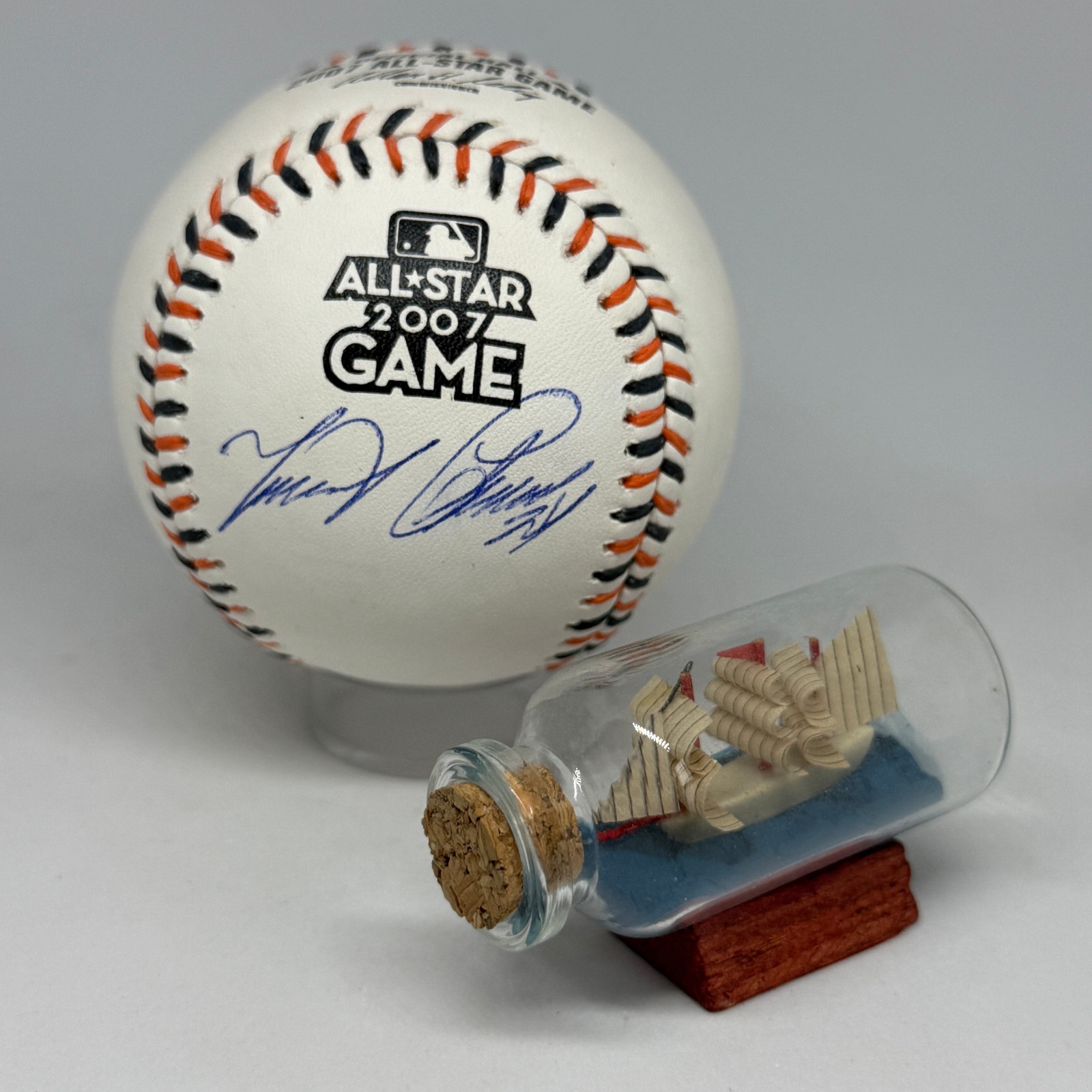 Miguel Cabrera signed Rawlings 2007 All Star Logo Baseball JSA HOF Auto A3963