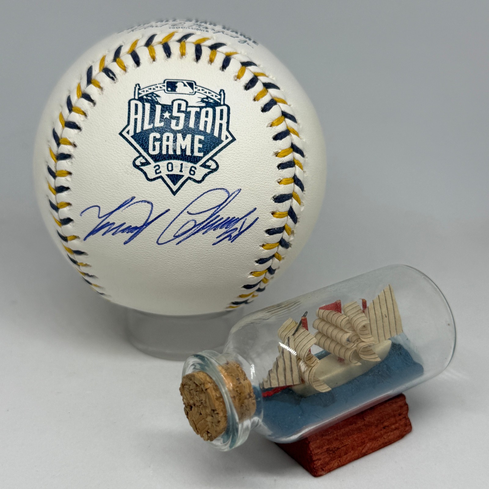 Miguel Cabrera signed Rawlings 2016 All Star Logo Baseball JSA HOF Auto A3964