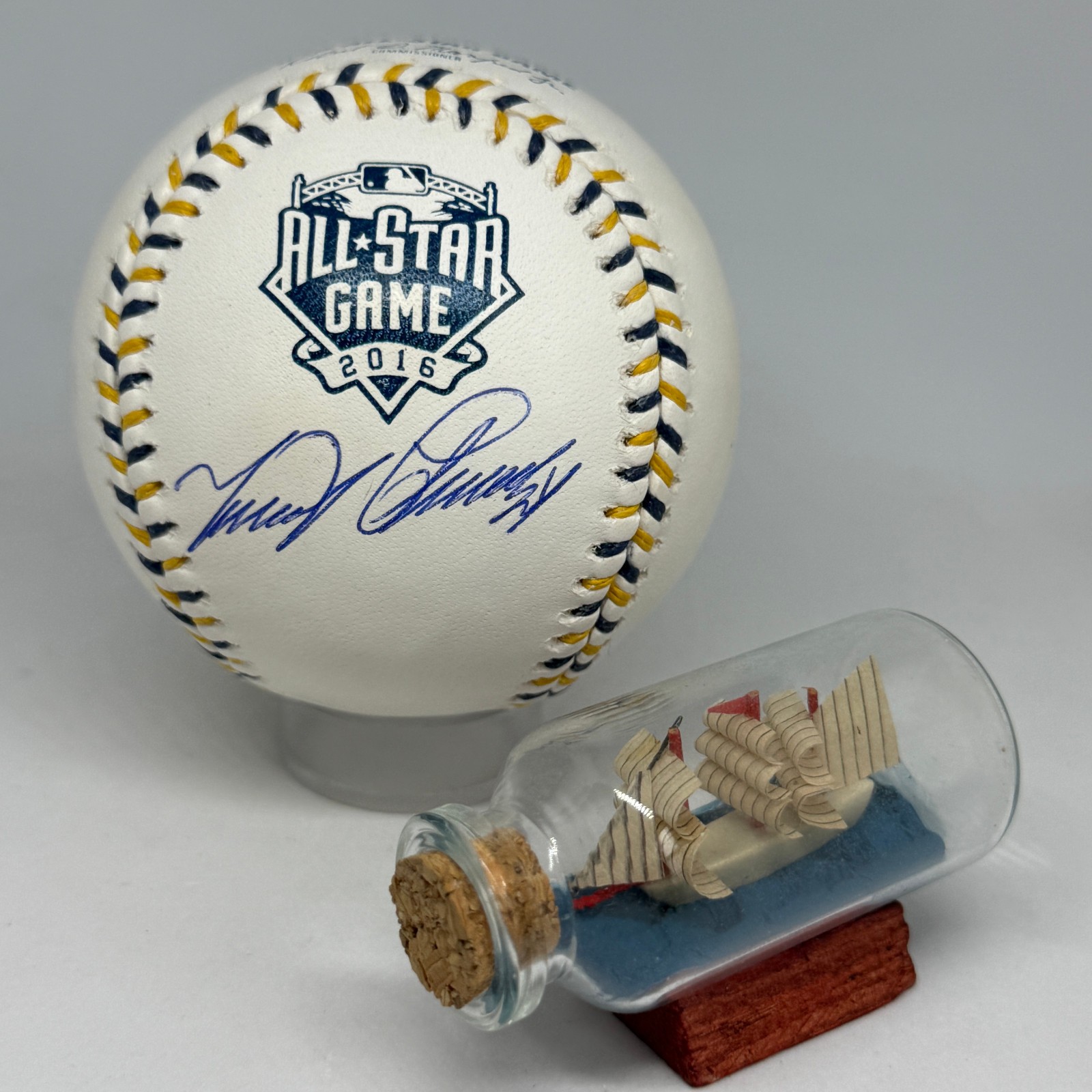 Miguel Cabrera signed Rawlings 2016 All Star Logo Baseball JSA HOF Auto A3966