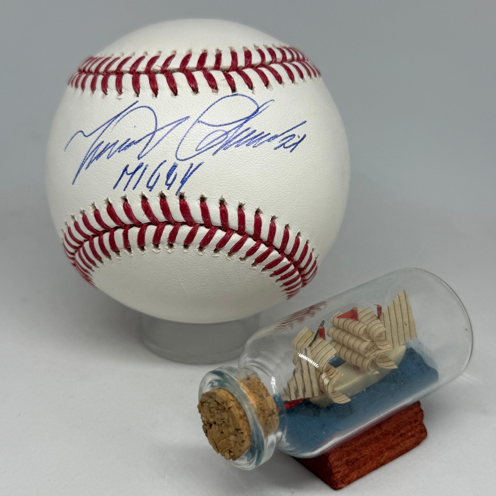 Miguel Cabrera signed Rawlings OML Baseball JSA COA HOF Inscribed Auto A3967