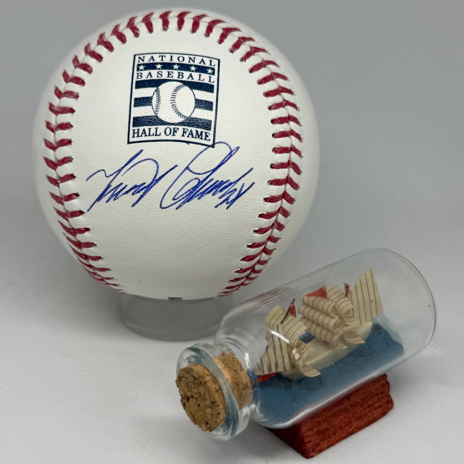 Miguel Cabrera signed Rawlings HOF Logo Baseball JSA COA Tigers MVP Auto A3970
