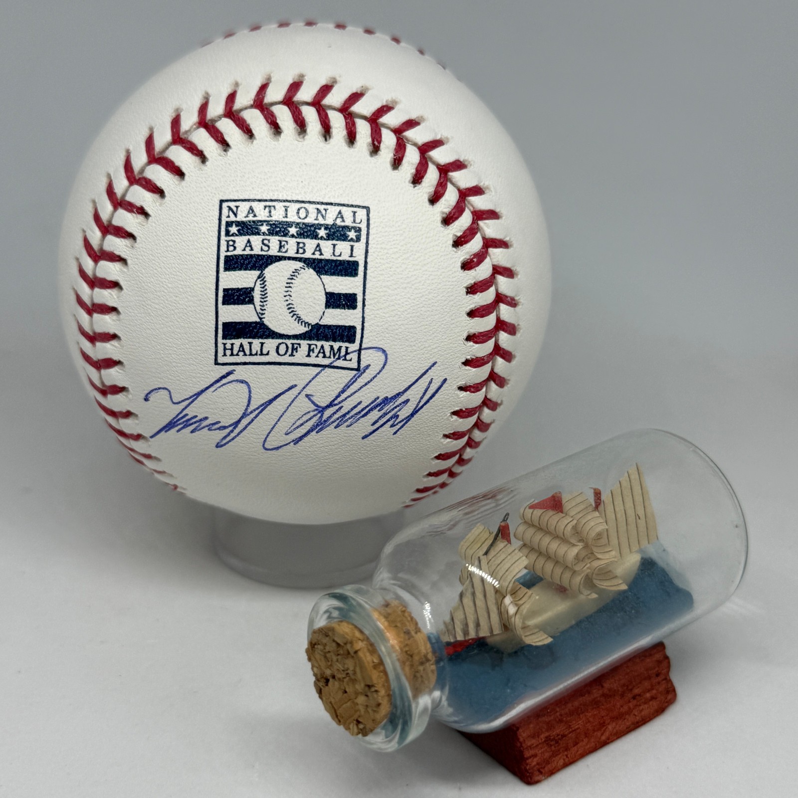 Miguel Cabrera signed Rawlings HOF Logo Baseball JSA COA Tigers MVP Auto A3971