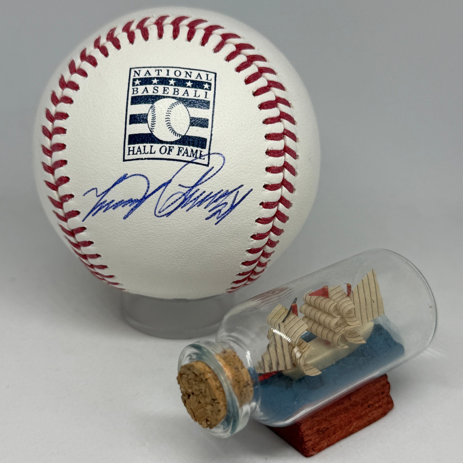 Miguel Cabrera signed Rawlings HOF Logo Baseball JSA COA Tigers MVP Auto A3972