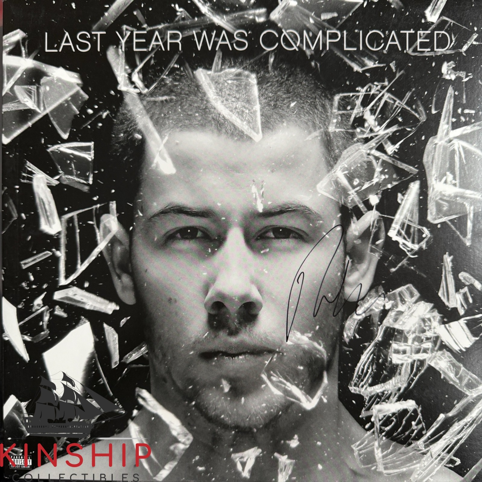 Nick Jonas signed Vinyl Record Album JSA COA Last Year Was Complicated Z2281