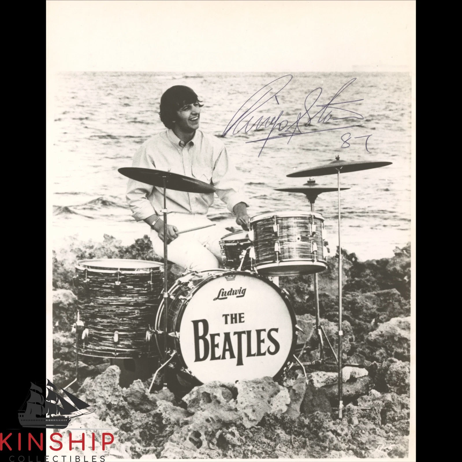 Ringo Starr signed 8x10 Photo JSA LOA The Beatles Inscribed Auto B2065