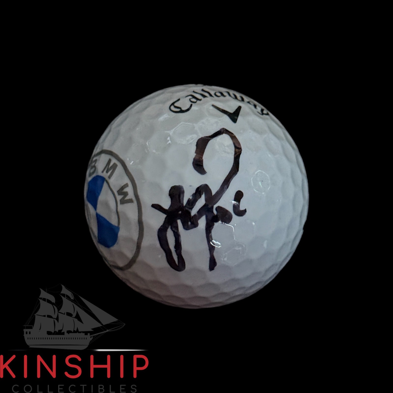 Justin Rose signed BMW Championship Logo Golf Ball JSA COA Masters Auto A3978