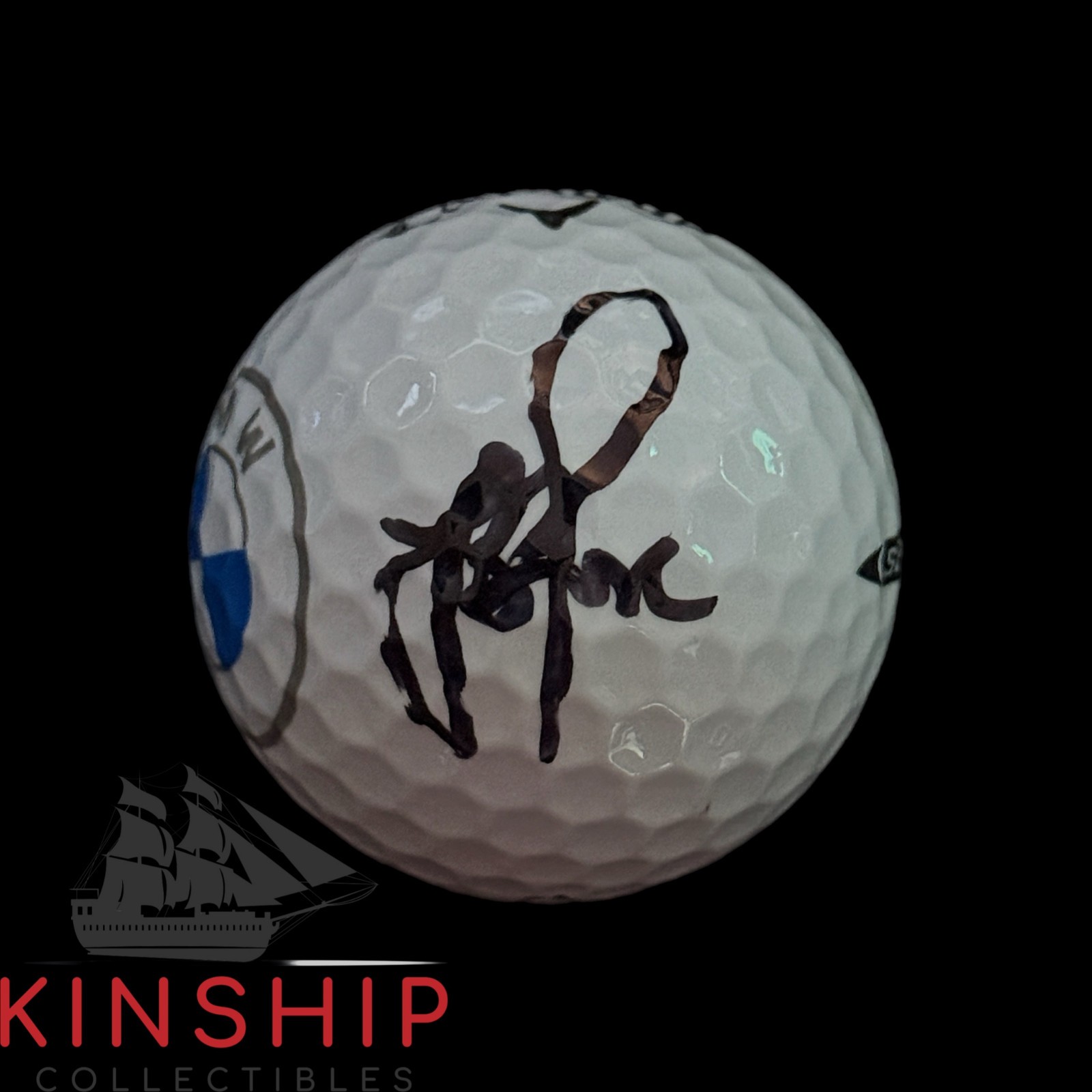 Justin Rose signed BMW Championship Logo Golf Ball JSA COA Masters Auto A3980