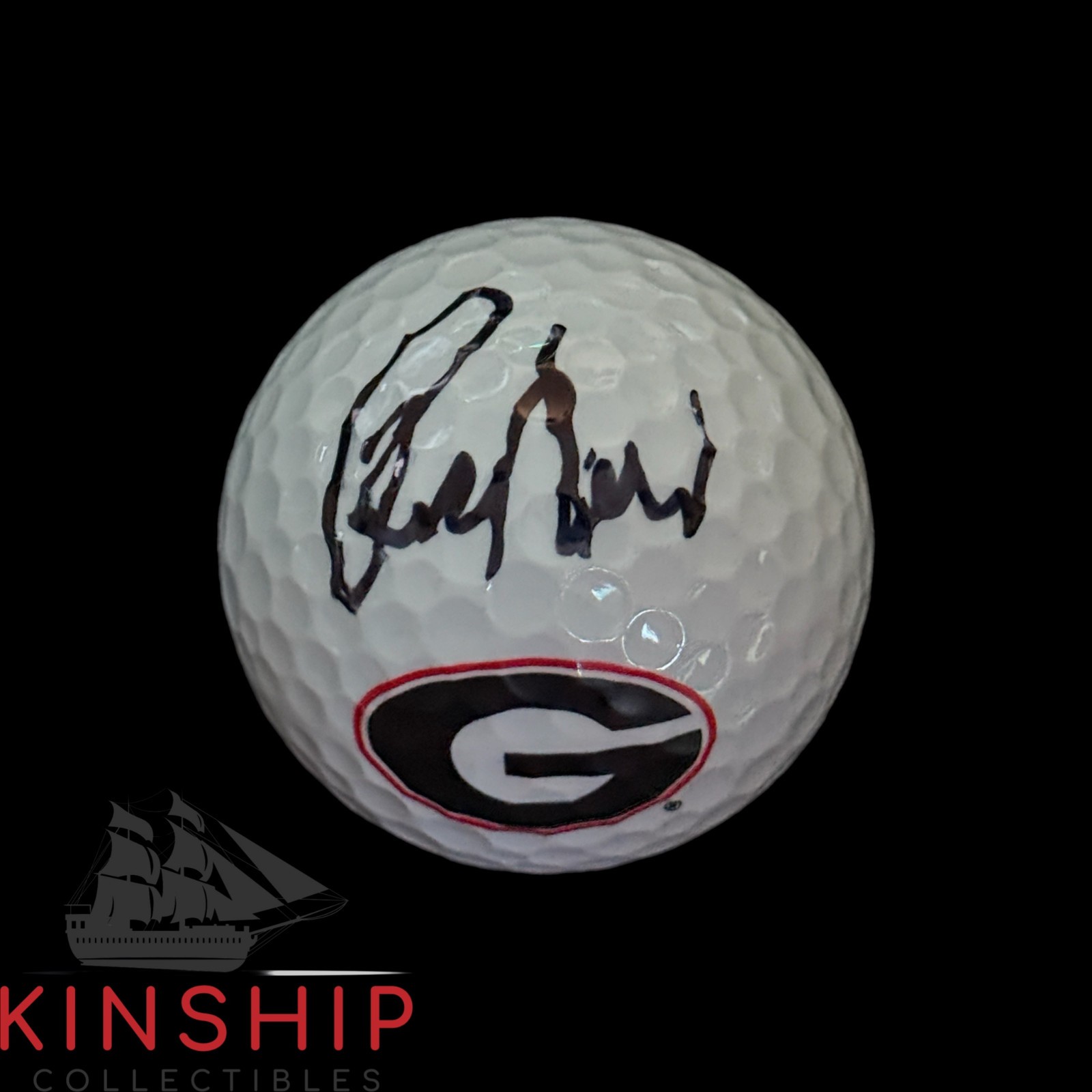 Russell Henley signed UGA Logo Golf Ball JSA COA PGA University of Georgia A3992