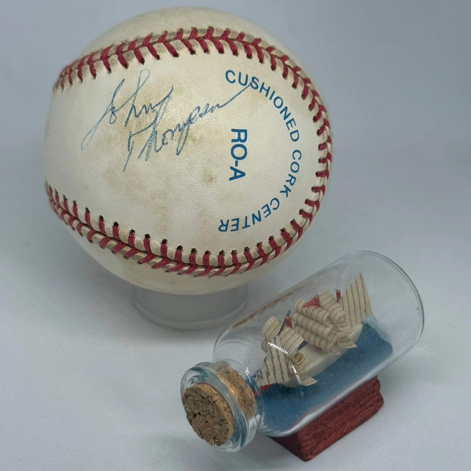 John Thompson signed Rawlings OAL Baseball PSA DNA Georgetown Basketball A3997