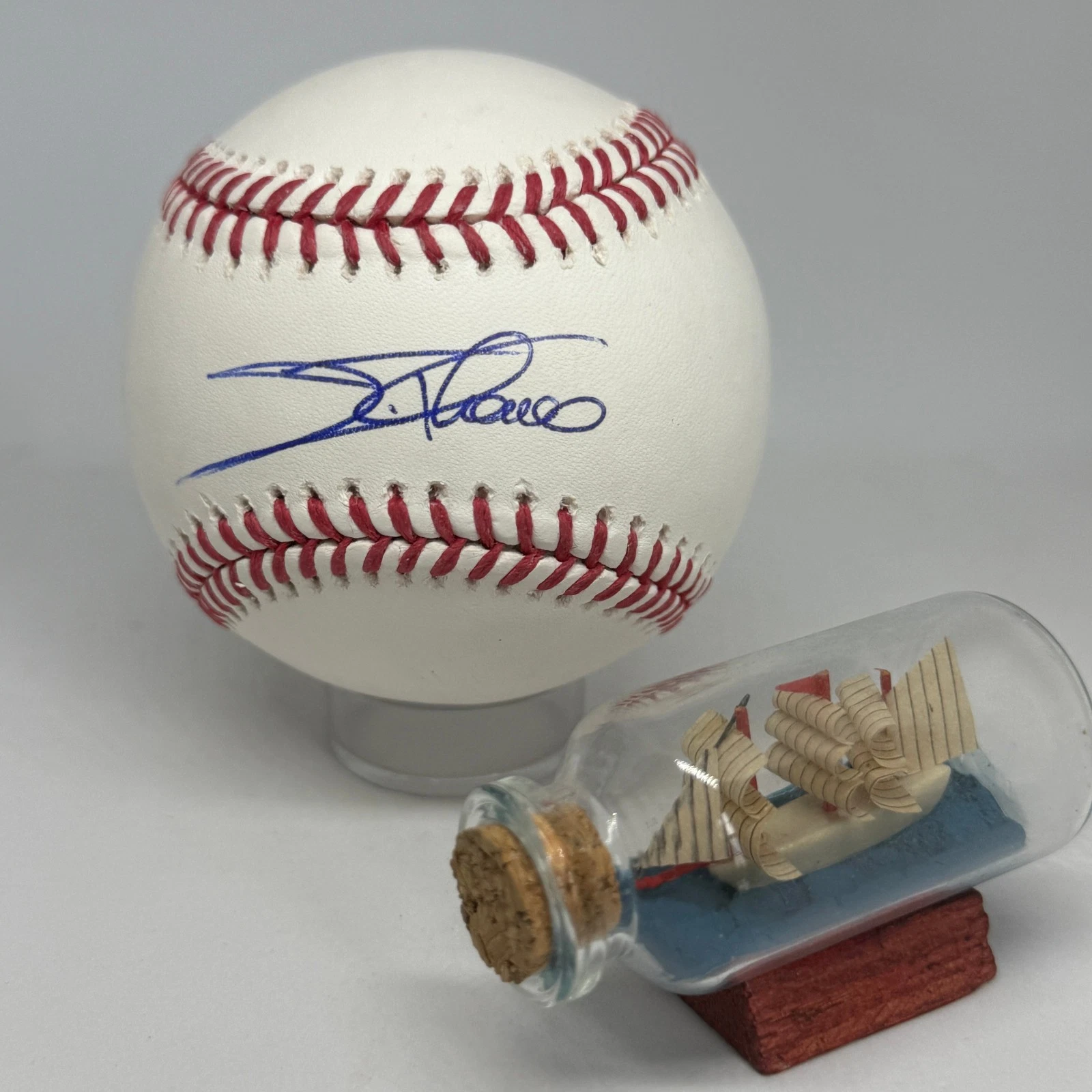Jim Thome signed Rawlings OML Baseball JSA COA Phillies Indians HOF Auto A4019
