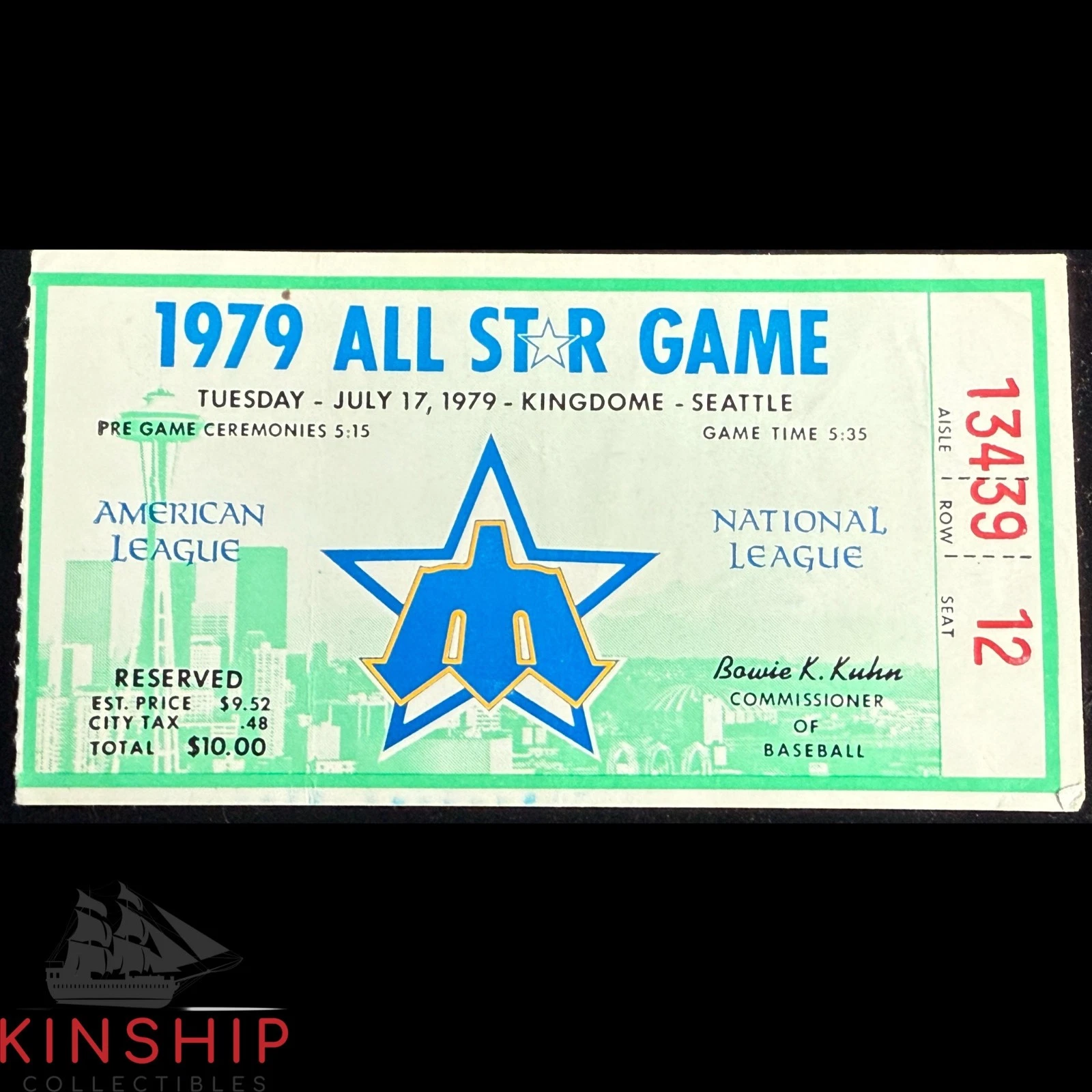 1979 MLB ALL STAR GAME TICKET KINGDOME SEATTLE U366 COLLECTIBLE MEMORABILIA