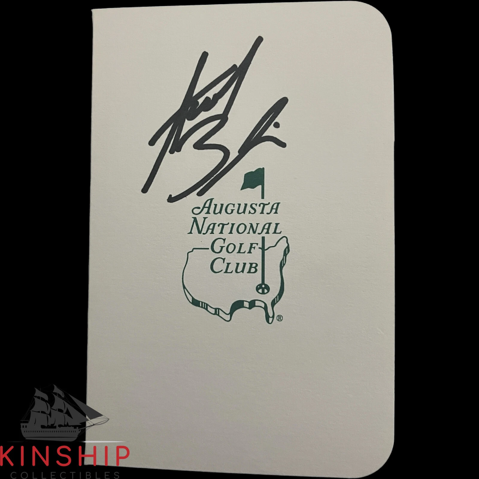 Akshay Bhatia signed Masters Scorecard JSA COA Augusta PGA Golf Auto Z2045