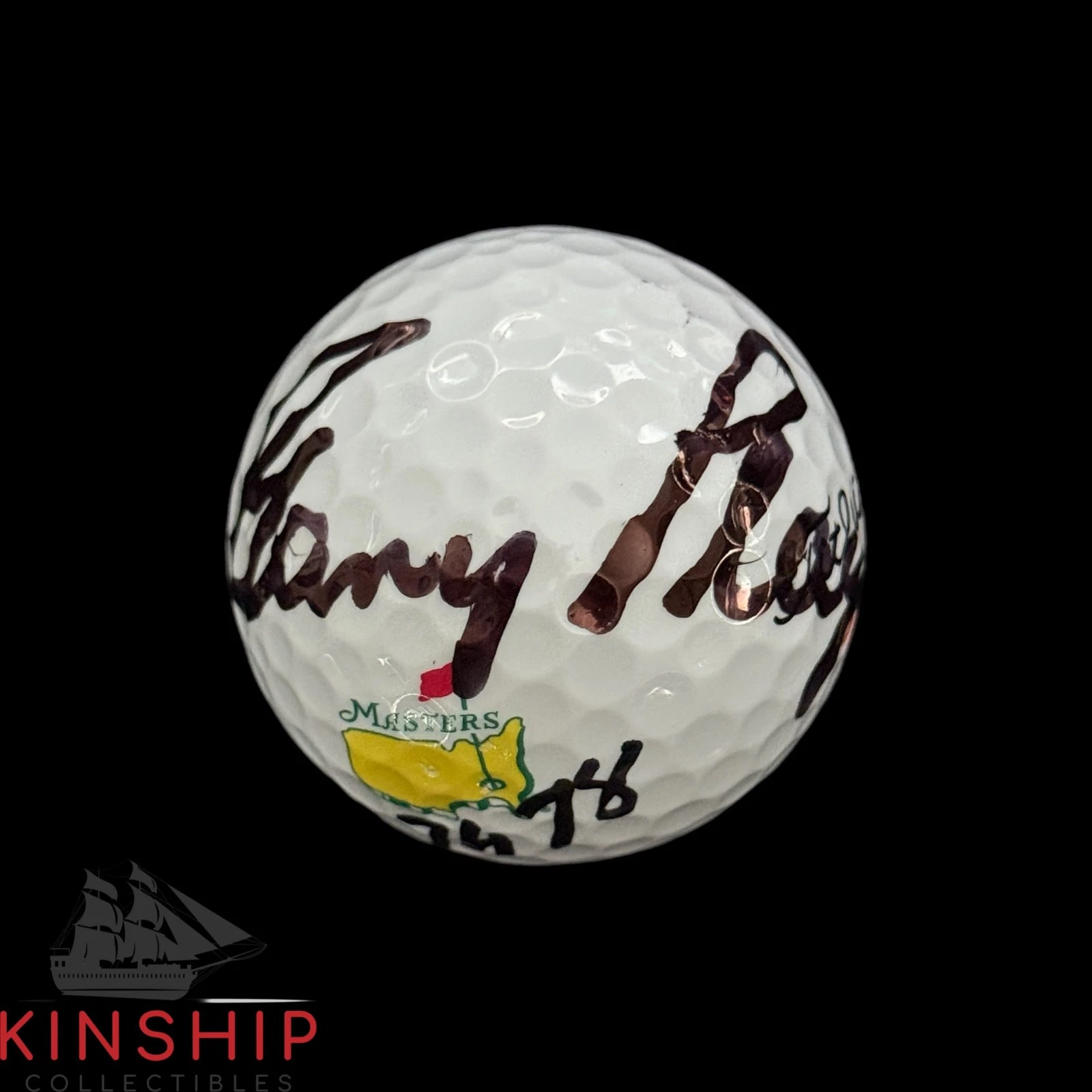 Gary Player signed Masters Logo Golf Ball JSA COA Inscribed 61,74,78 Rare A4045