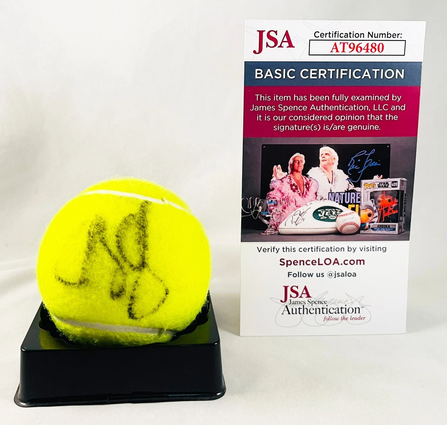 Alexander Zverev Signed Tennis Ball JSA 1 COA