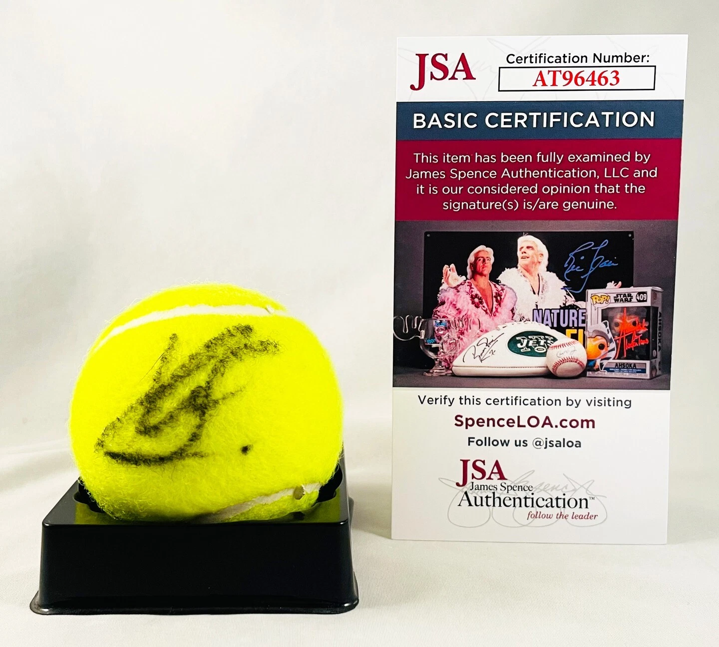 Juan Carlos Ferrero Signed Tennis Ball JSA COA